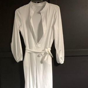 White pantsuit Size L